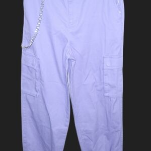 Lavender Cargo Pants Chain Not Included Size Medium Forever 21